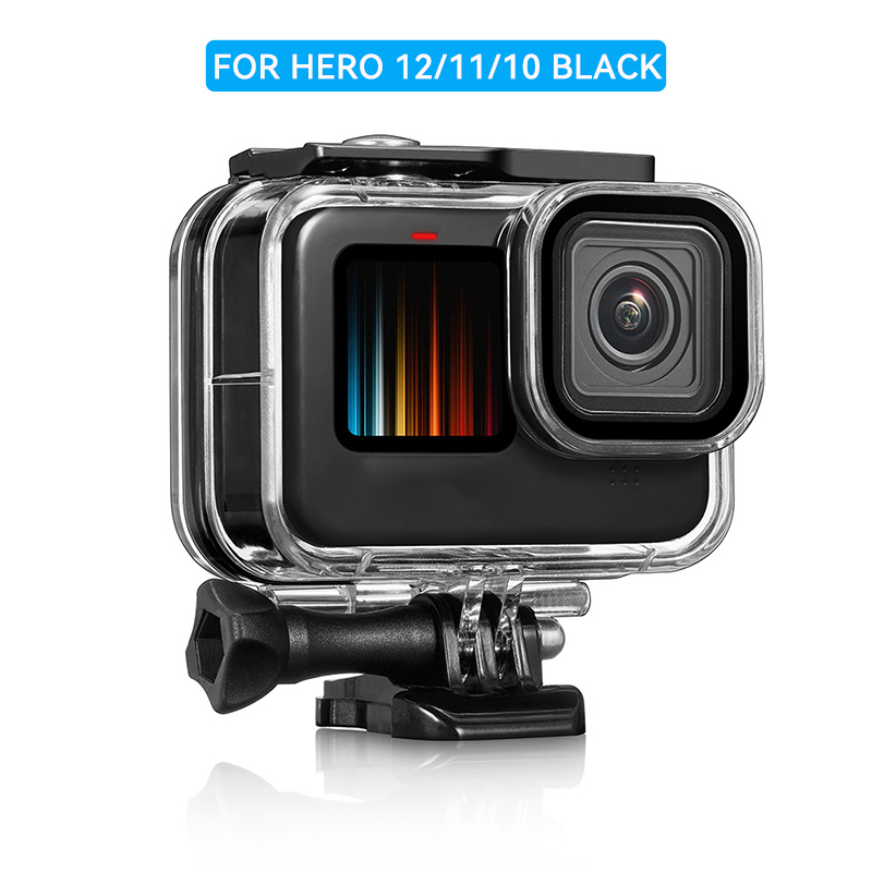 Gopro Action Camera Hero 12 Black - 60M Waterproof Case For GoPro Hero