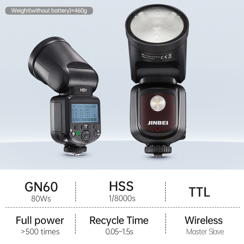 JINBEI HD-1Round-head HSS Spee - Photography Lighting recension och pris