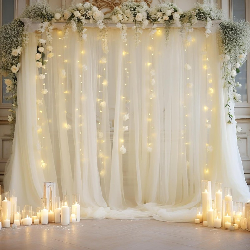 3x3m Tulle Backdrop Curtains,  - Photography Lighting Options recension och pris