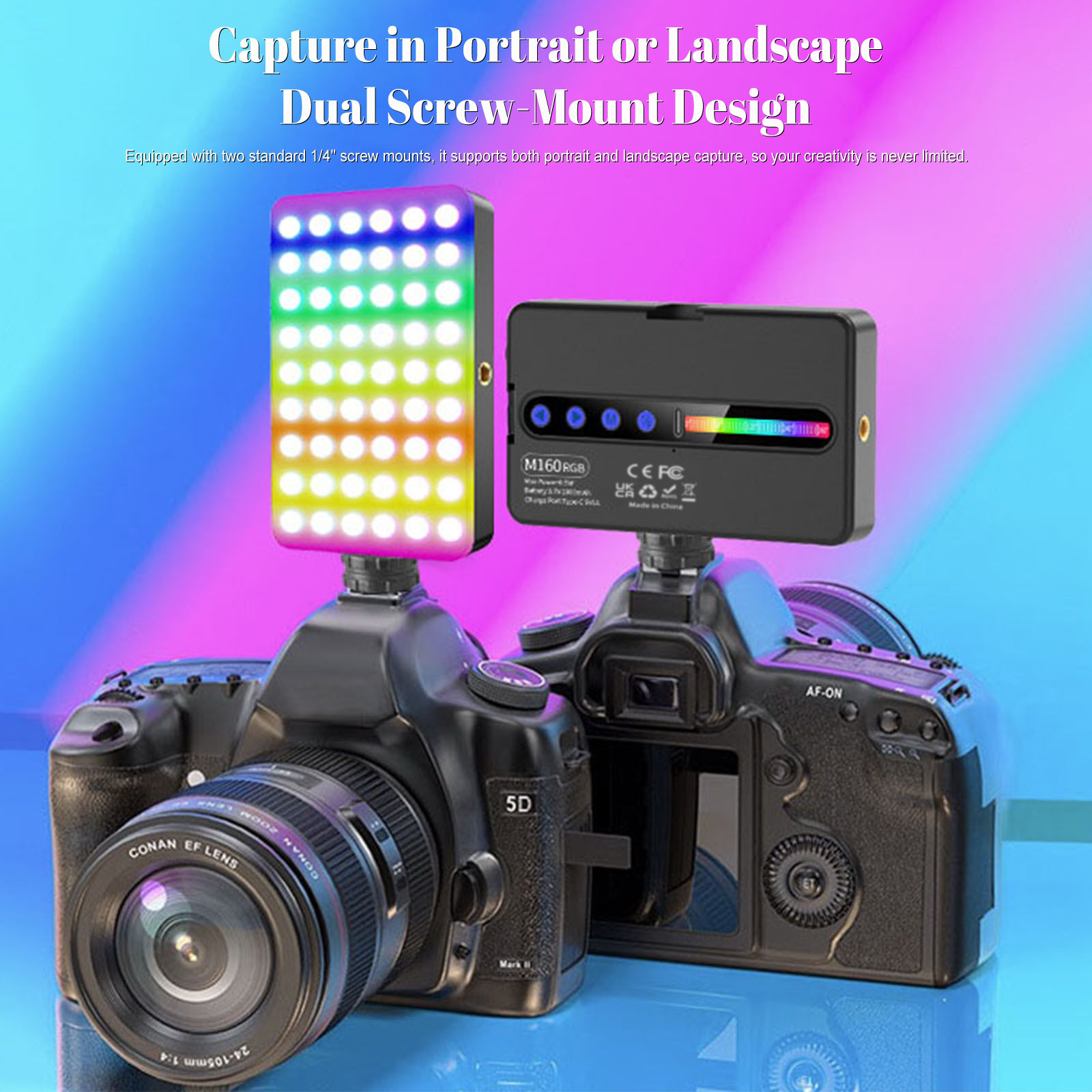 6.5W RGB LED Video Light 2700K - Photography Types Of Lighting recension och pris