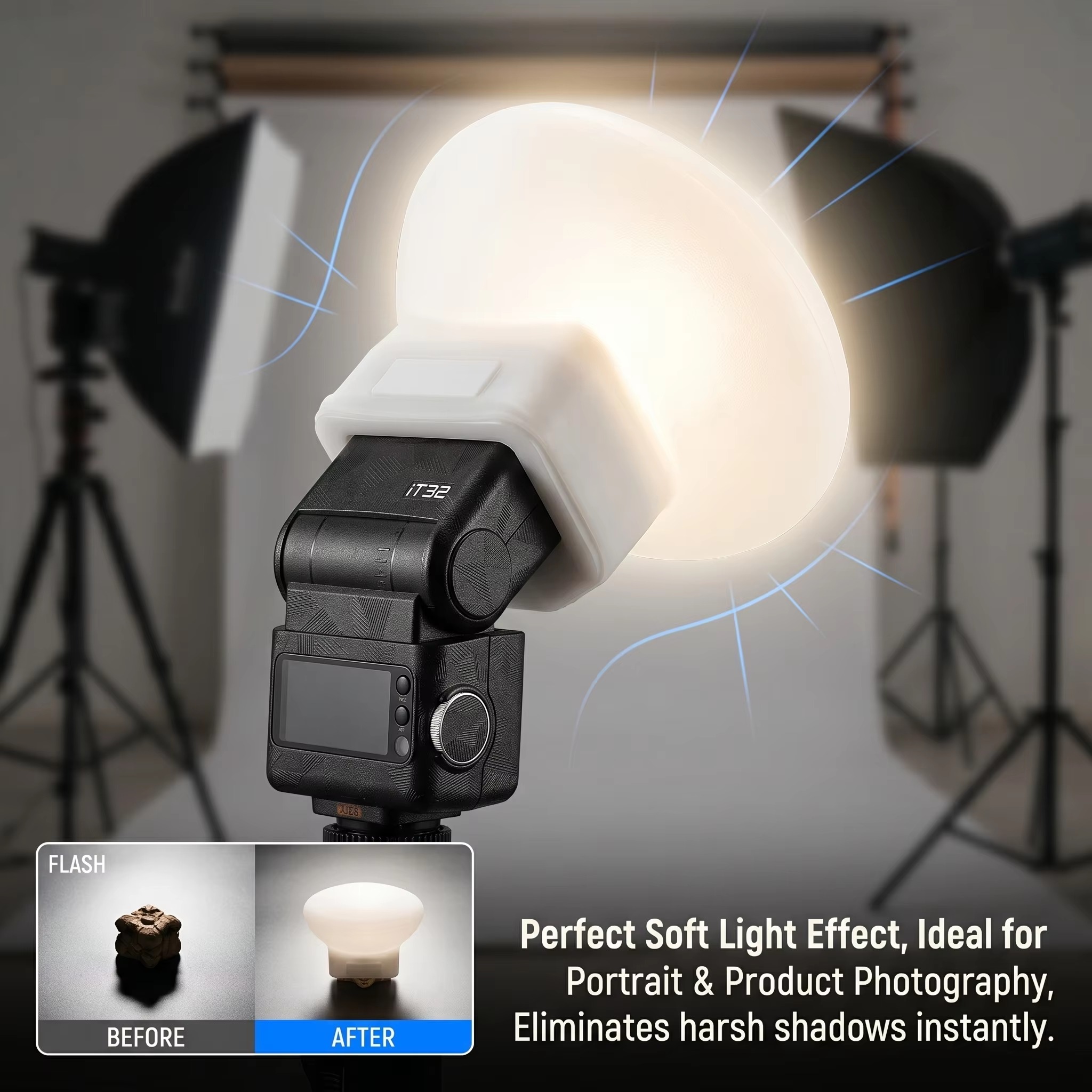 Silicone Flash Diffuser Cover  - Photography Lighting With Flash recension och pris
