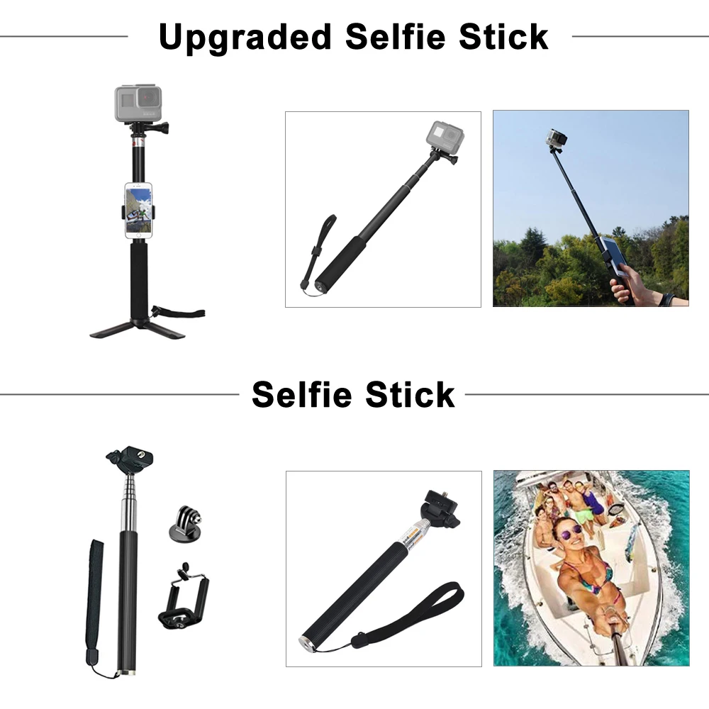 for GoPro Accessories Set for  - Gopro Action Camera Hero 12 Black recension och pris