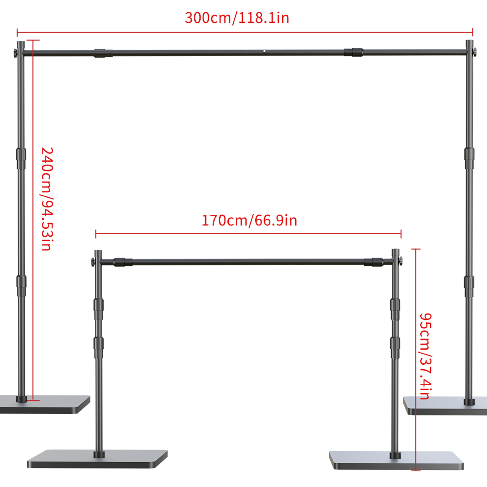 2.4X3M Heavy Duty Background B - Photography Lighting Portrait recension och pris