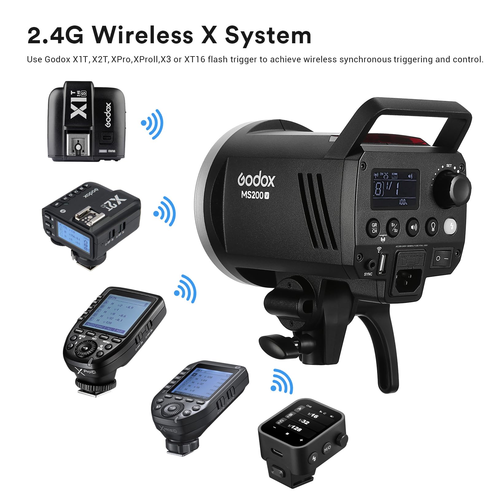 Godox MS200V Studio Strobe Fla - Photography Lighting Portrait recension och pris
